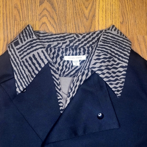 Vivian Wong Size 12 Open Front Knit Cardigan Jacket – Made in Canada A83 - Picture 5 of 8